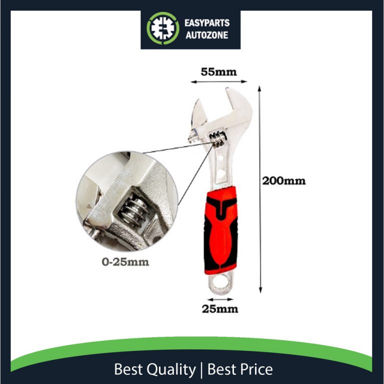 8" Spanner Adjustable Wrench Spanner With Rubber Cushion Grip Autozone.my