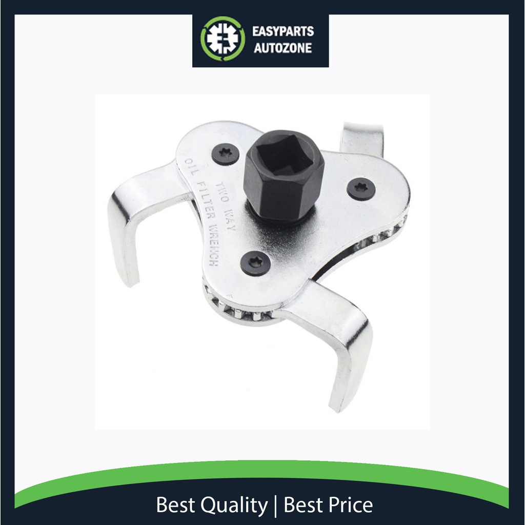 CarBole Universal 2-Way Oil Filter Wrench – Fully Adjustable 60-127mm, Heavy Gauge Steel, 3/8" Drive