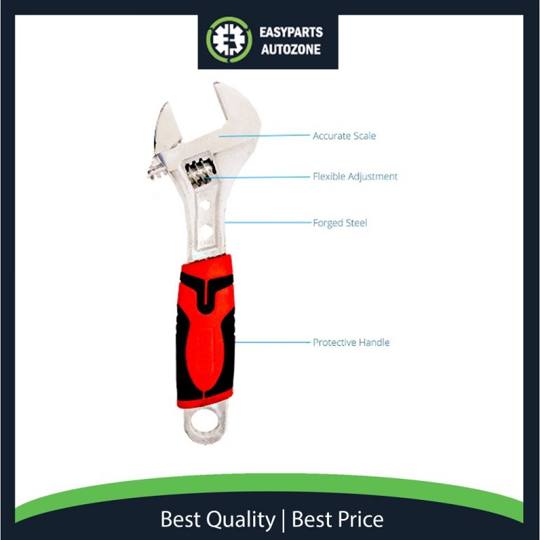 8" Spanner Adjustable Wrench Spanner With Rubber Cushion Grip